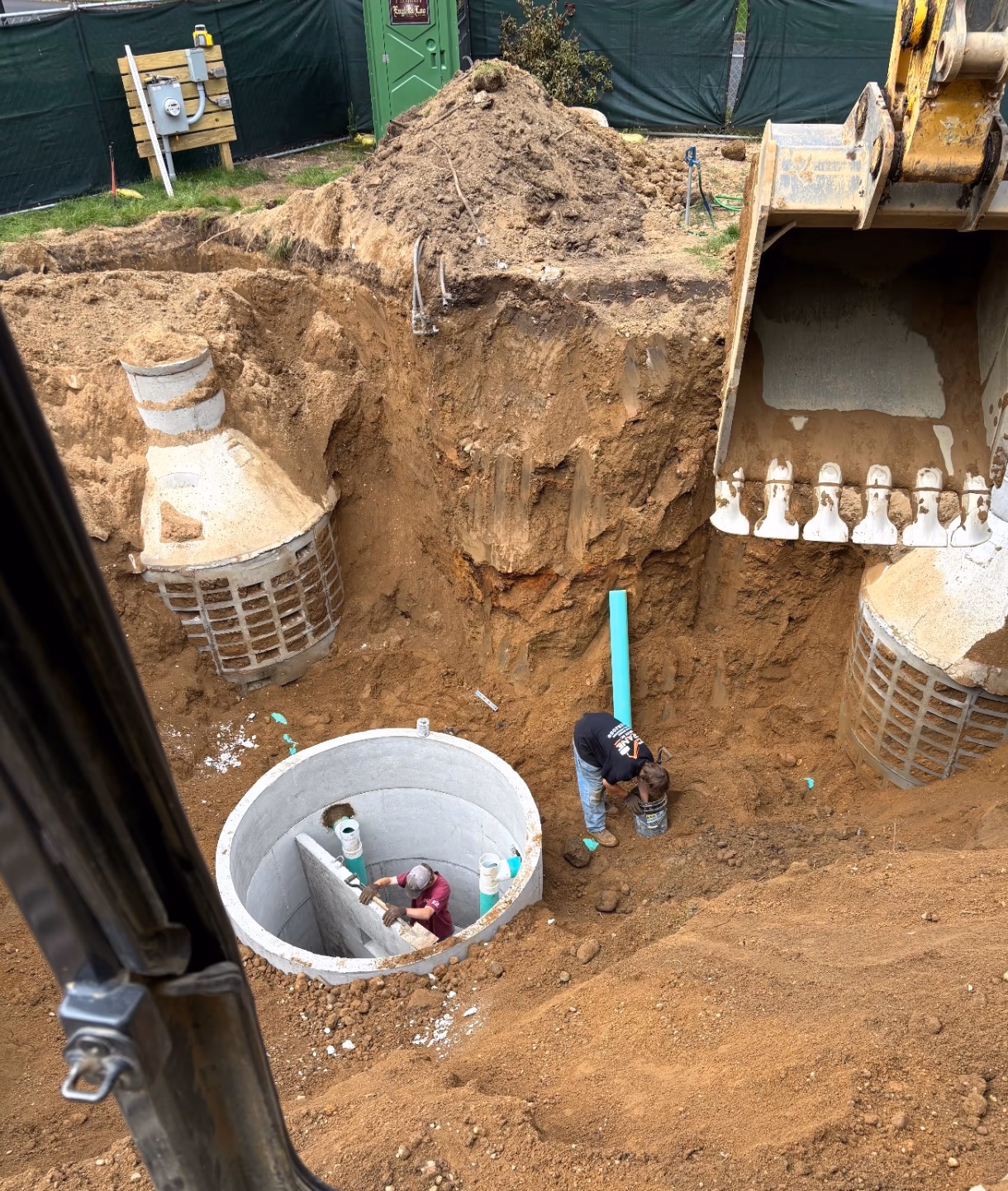 D.C. Crane Service performing Septic Services on Long Island, NY