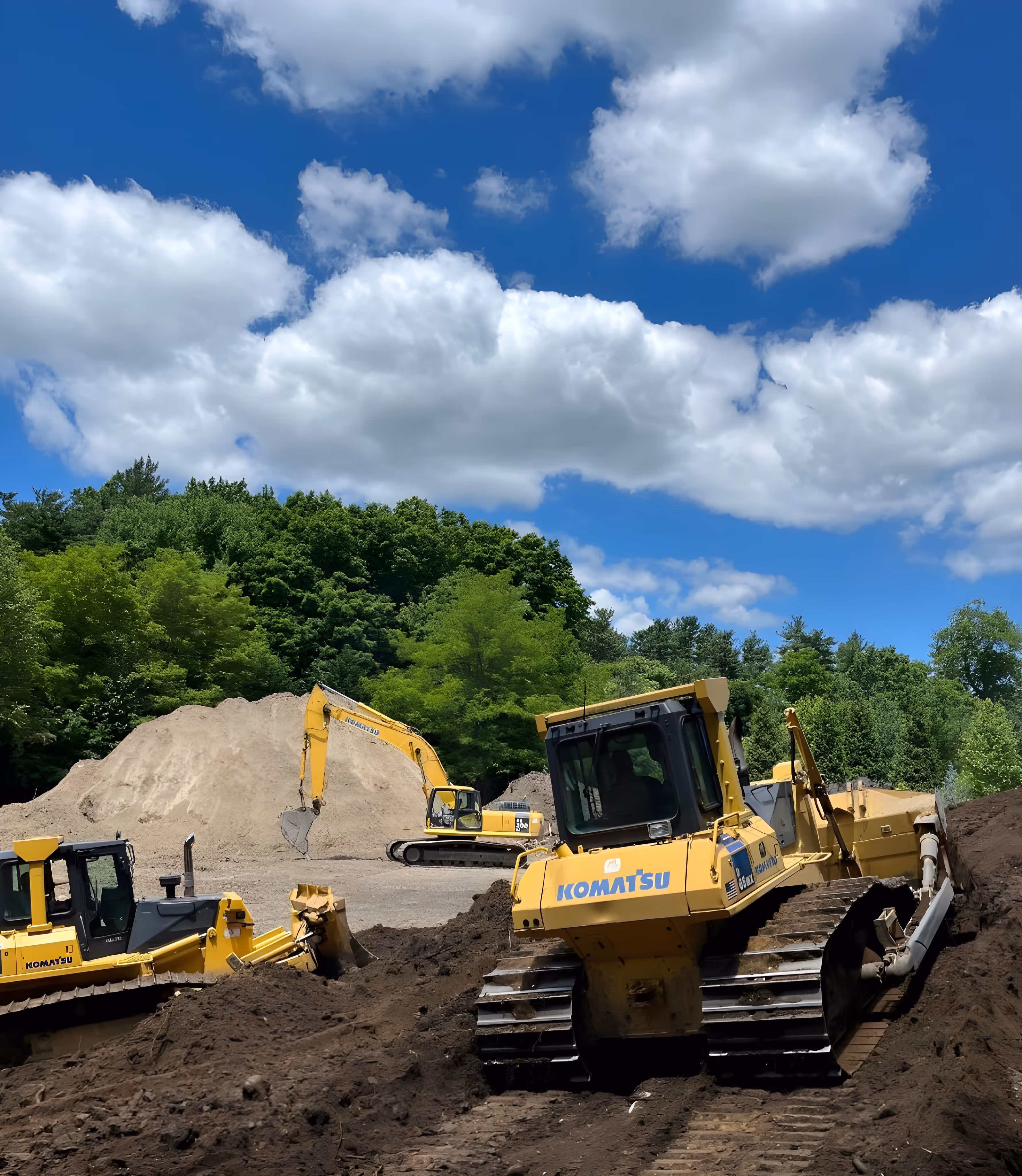 D.C. Crane excavating equipment working in Jericho